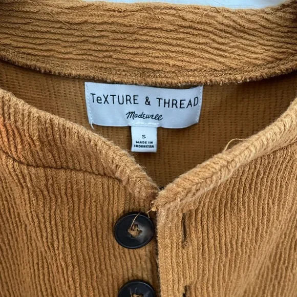 Madewell Corduroy Yellow Longsleeve - Picture 3 of 3